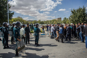 دومین روز تجمع کارگران آذراب « اراک»
