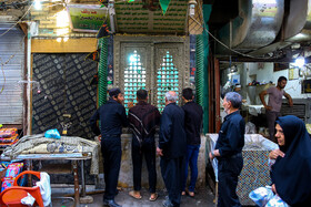 محل توقف اباعبدالله الحسین(ع) در مقابل عمر بن سعد در یکی از بازارهای کربلا
