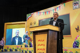 سخنرانی مدیرکل آموزش و پرورش خوزستان در جشن آغاز به تحصیل کودکان بازمانده از تحصیل خوزستانی