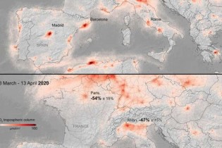 ادامه روند کاهش آلودگی هوا در اروپا در پی شیوع کووید-۱۹
