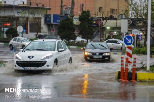 بارش شدید باران در برخی از مناطق کشور
