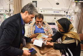 صندوق سیار انتخابات در بیمارستان کوثر سمنان