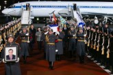 تصاویر/جنازه سفیر ترور شده روسیه به مسکو رسید