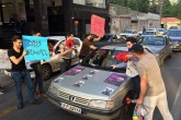 تصاویر/ تجمع در حوالی خانه روحانی