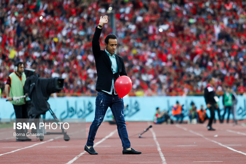 دیدار تیم‌های فوتبال پرسپولیس و سپیدرود و جشن قهرمانی پرسپولیس