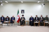 تصاویر / دیدار رئیس‌جمهور و اعضای هیئت دولت با مقام معظم رهبری