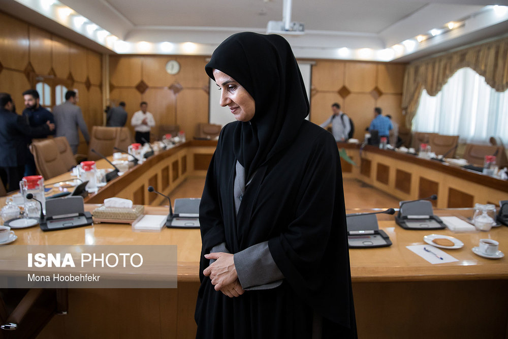 لعیا جنیدی، معاون حقوقی رئیس جمهور در حاشیه نشست خبری