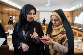 لعیا جنیدی، معاون حقوقی رئیس جمهور در حاشیه نشست خبری