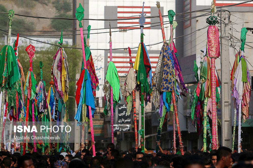 محرم ۱۴۴۰؛‌ آیین سنتی «عَلَم پیغمبر» -شهرستان میناب در استان هرمزگان