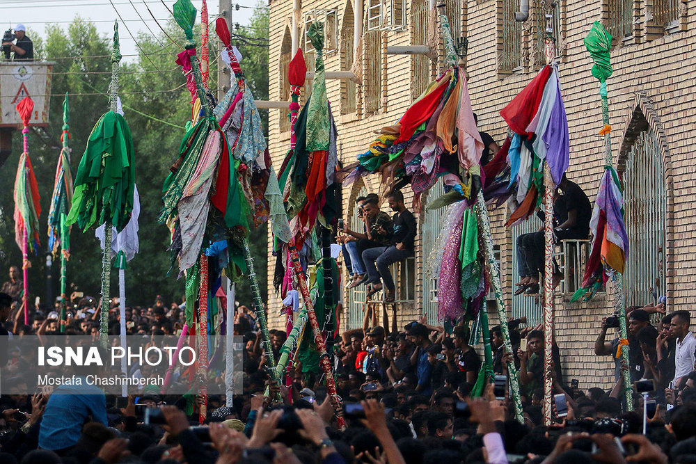 محرم ۱۴۴۰؛‌ آیین سنتی «عَلَم پیغمبر» -شهرستان میناب در استان هرمزگان