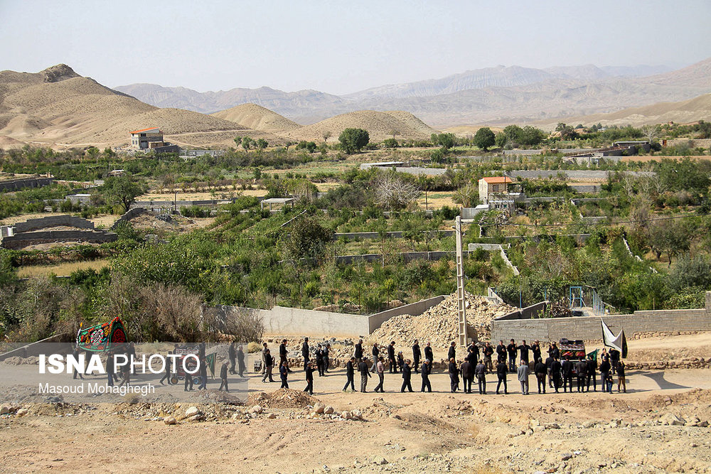 عزاداری مردم شهرستان «درجزین مهدیشهر» استان سمنان در تاسوعای حسینی