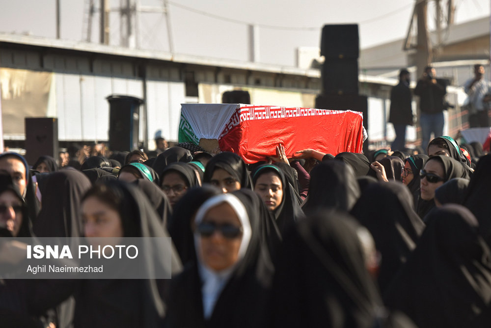 مراسم استقبال از ۷۲ شهید دوران دفاع مقدس در مرز شلمچه