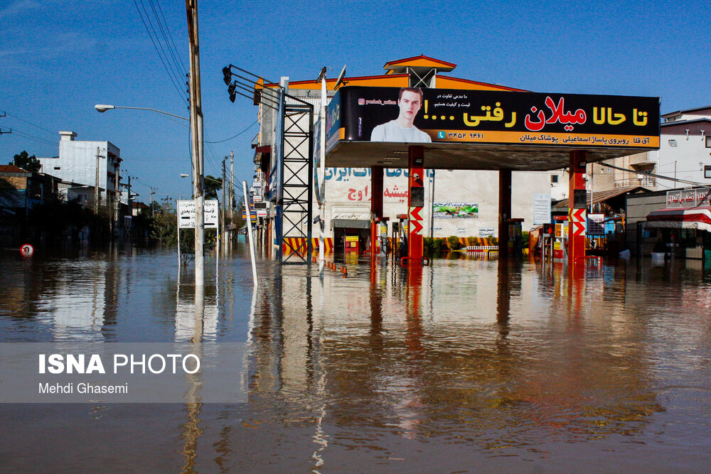 سیل در «آق‌قلا»