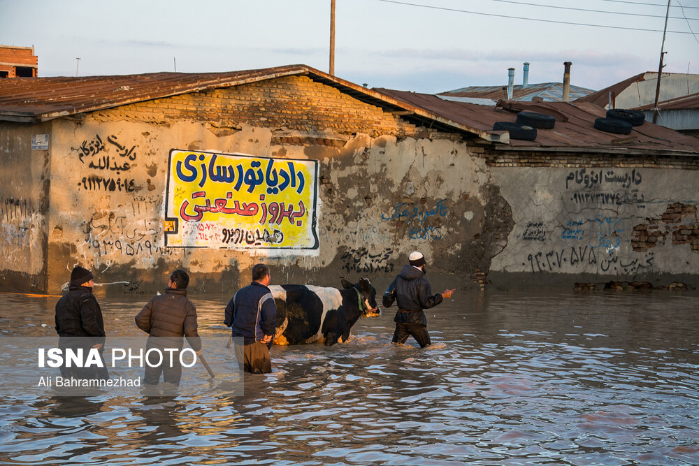 سیل در «آق‌قلا»