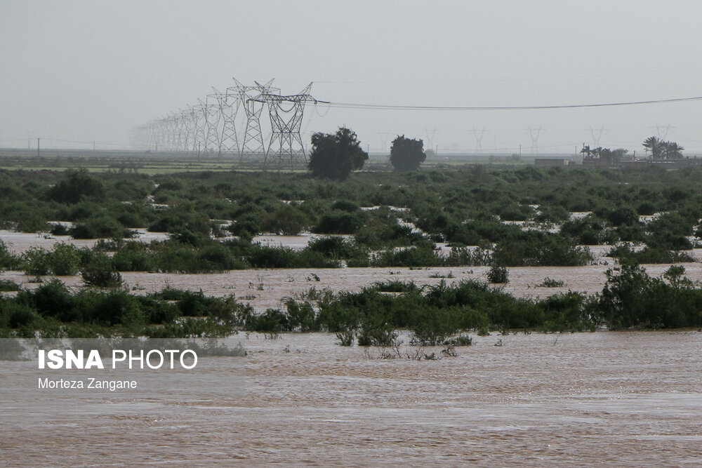 سیل در دهستان شعیبیه ـ شوشتر