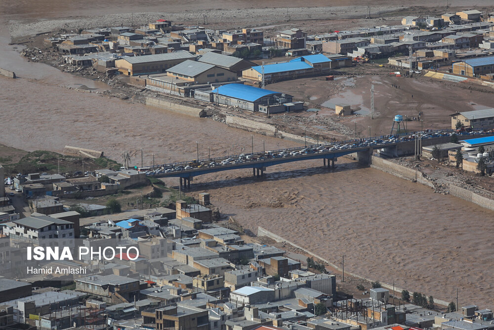 روستاهای خسارت دیده در حومه جاده خرم آباد به پل دختر