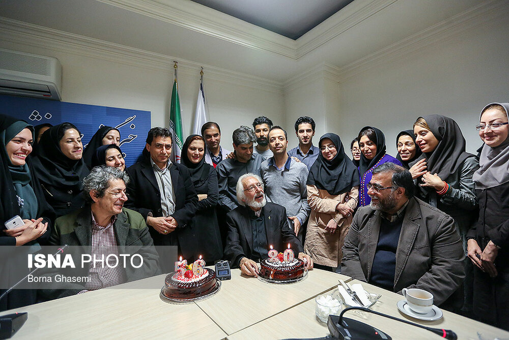 جشن تولد ۸۰ سالگی مرحوم جمشید مشایخی در خبرگزاری ایسنا