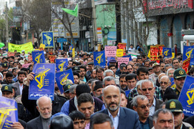 راهپیمایی نمازگزاران جمعه اردبیل در حمایت از سپاه