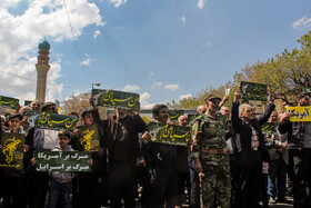 راهپیمایی نمازگزاران جمعه تبریز در حمایت از سپاه