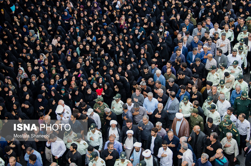 تشییع پیکر شهید «امیر مختار جعفری»، شهید درگیری‌های چند روز اخیر مامورین نیروی انتظامی در فنوج سیستان بلوچستان