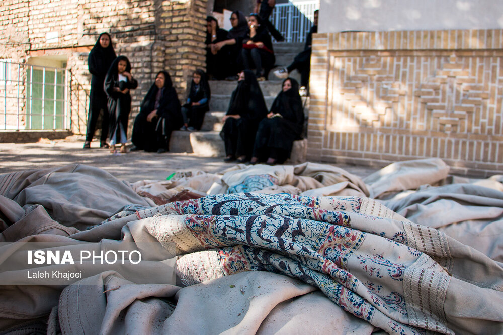 برپایی چادرعزا در خانه حاج «رشید» سیرجان