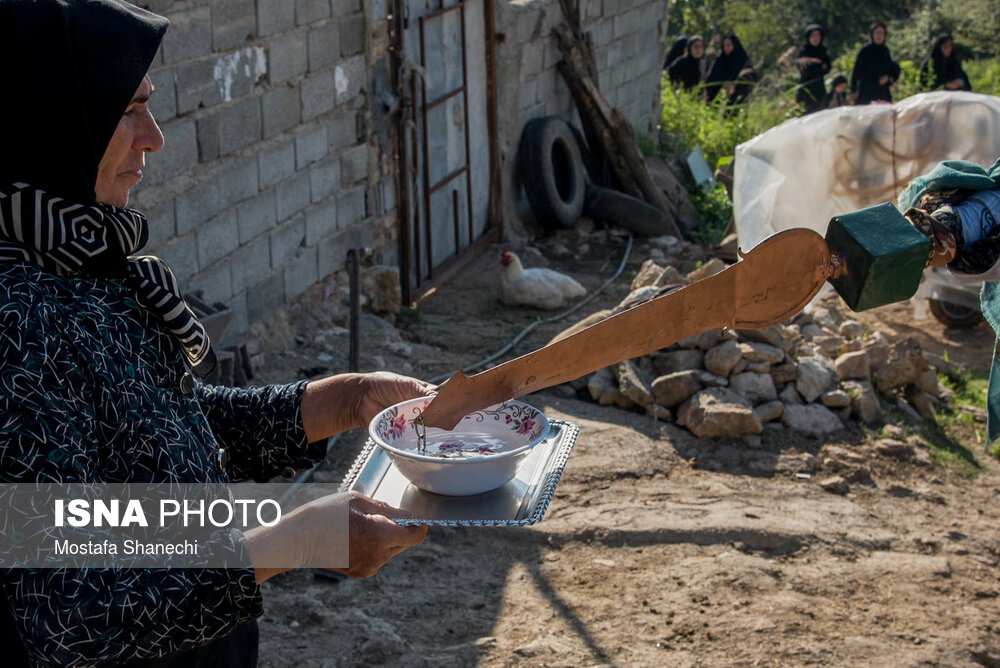 آیین علم گردانی در روستای «کنت» بهشهر استان مازندران