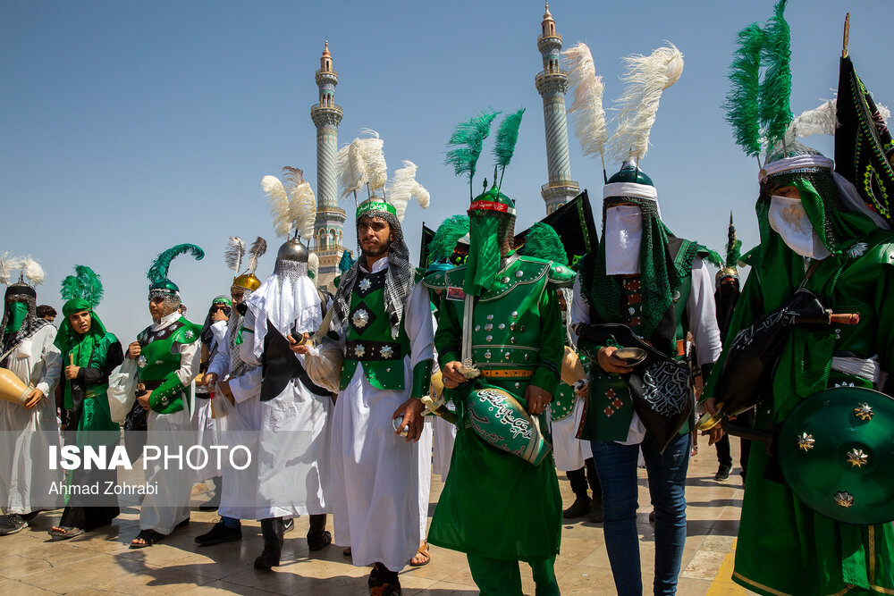 مراسم عزاداری تاسوعا حسینی در حرم حضرت معصومه(س)