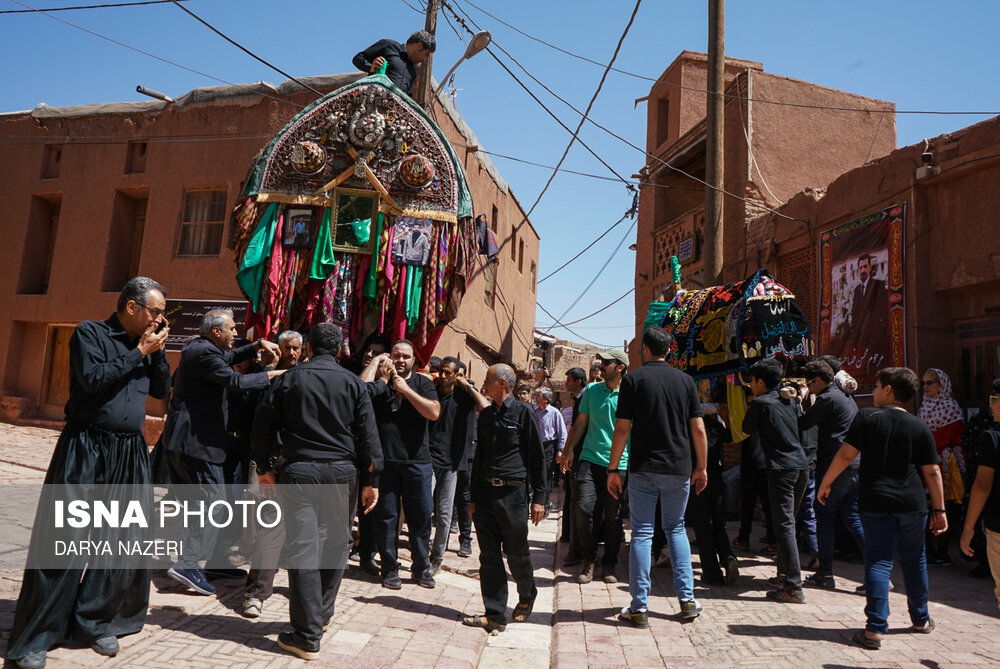 عزاداری تاسوعای حسینی در ابیانه