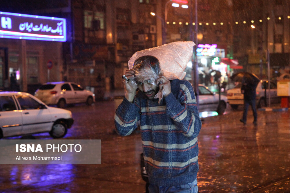 بارش شدید باران در اهواز