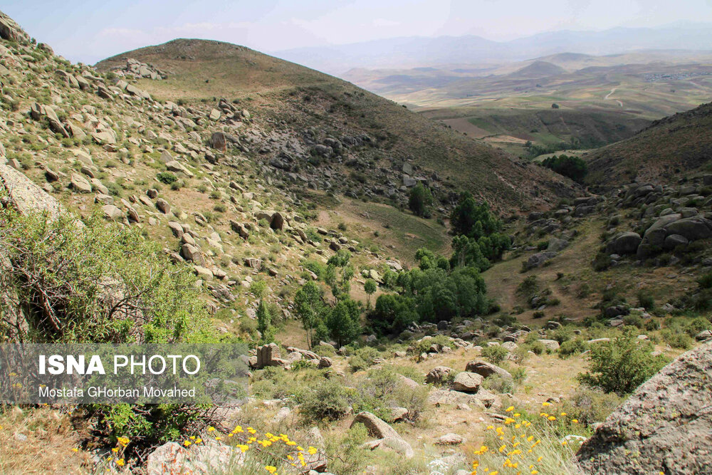 طبیعت ارتفاعات روستای مزرعه و قلعه شیور