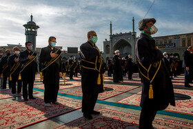 آیین خطبه خوانی خادمان حرم کریمه اهل بیت(ع) در روز شهادت امام کاظم(ع)