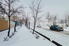 بارش برف در چناران