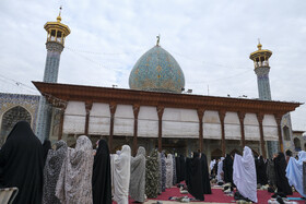 اقامه نماز عید قربان ـ حرم  مطهر احمد ابن موسی شاهچراغ - (ع)