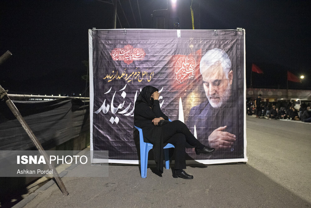 مراسم عزاداری شب عاشورای حسینی - 
کوه‌پارک مشهد