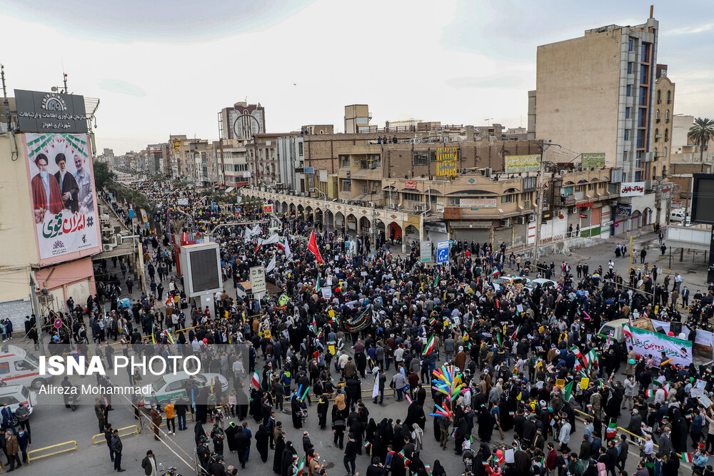 مراسم گرامی‌داشت ۲۲ بهمن چهل و سومین سالروز پیروزی شکوهمند انقلاب اسلامی-اهواز