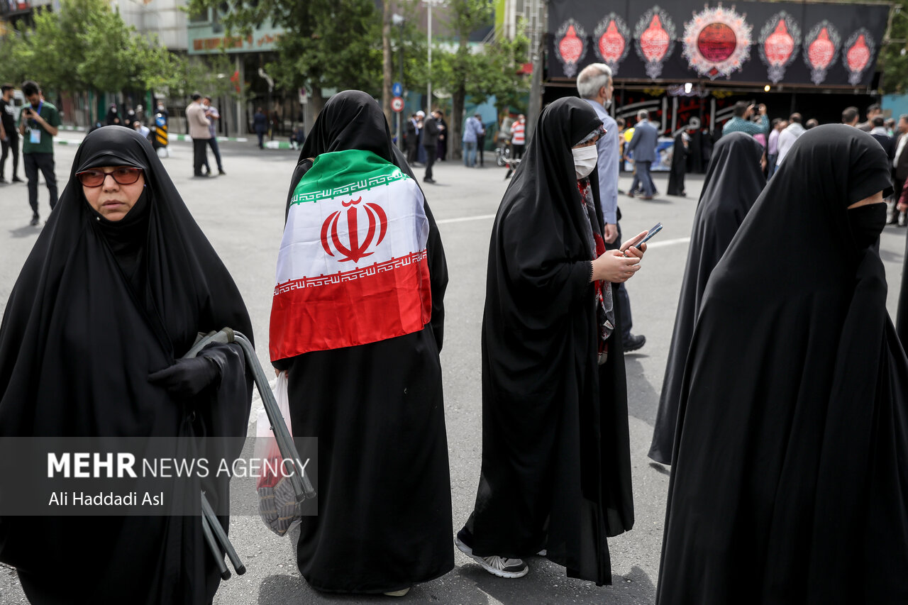 راهپیمایی روز جهانی قدس در تهران و همزمان در سراسر کشور در تهران برگزار شد