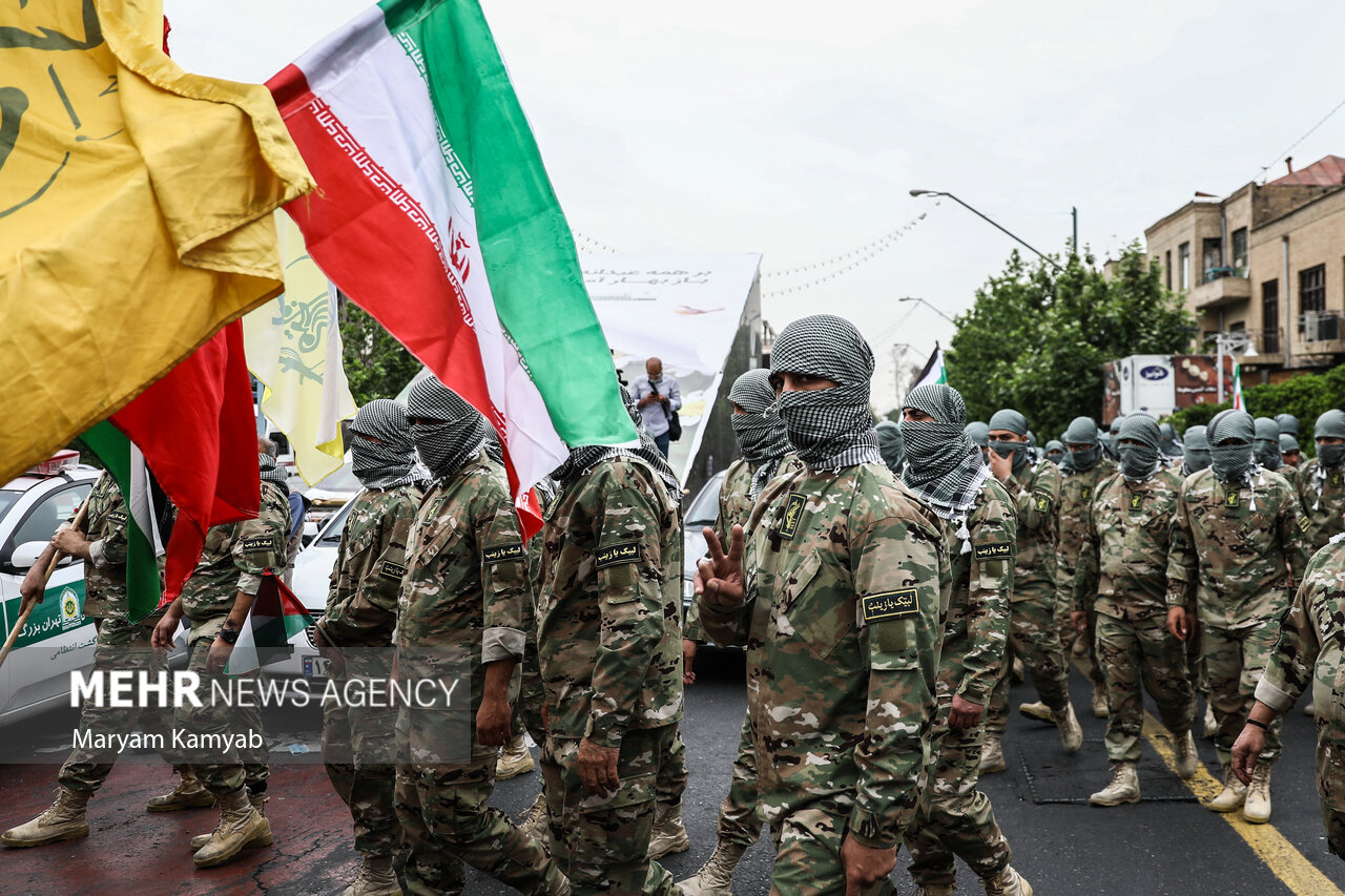 راهپیمایی روز جهانی قدس در تهران صبح جمعه ۹ اردیبهشت ۱۴۰۱ با حضور گسترده مردم برگزار شد