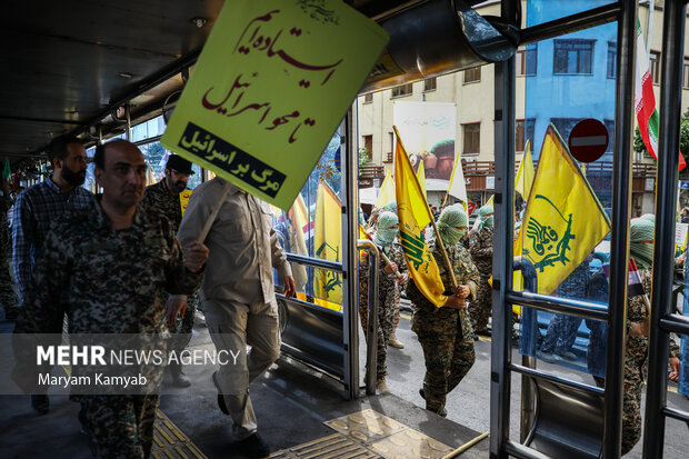 راهپیمایی روز جهانی قدس در تهران صبح جمعه ۹ اردیبهشت ۱۴۰۱ با حضور گسترده مردم برگزار شد