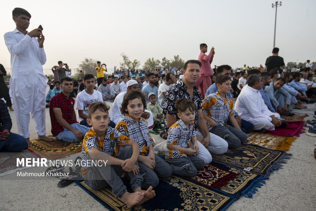 اقامه نماز عید فطر اهل سنت در کیش