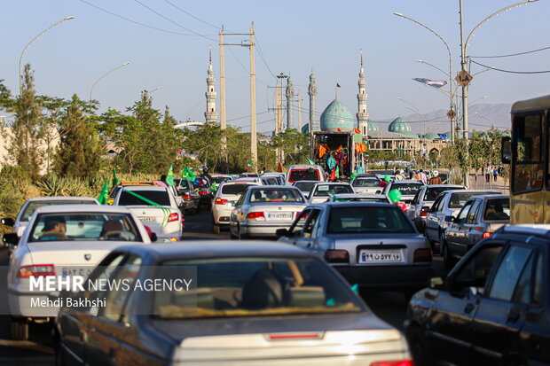 کاروان خودرویی جشن عید غدیرخم در قم