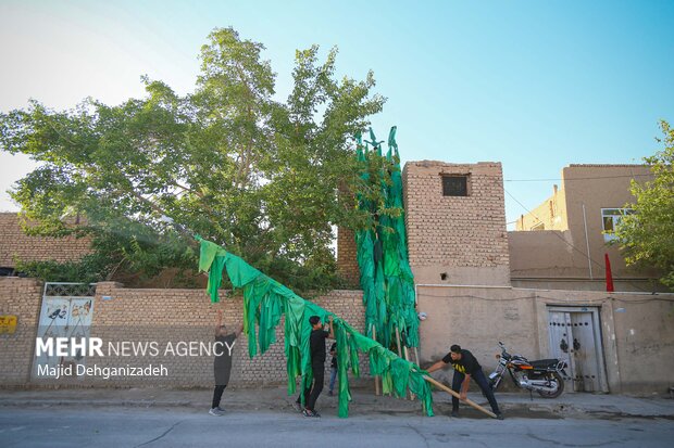 مراسم سنتی علم برداری در مهریز