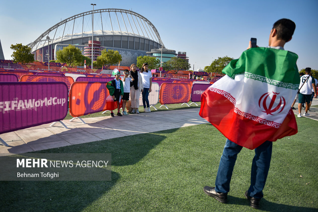 حاشیه دیدار تیم‌های فوتبال ایران و انگلیس- جام جهانی ۲۰۲۲