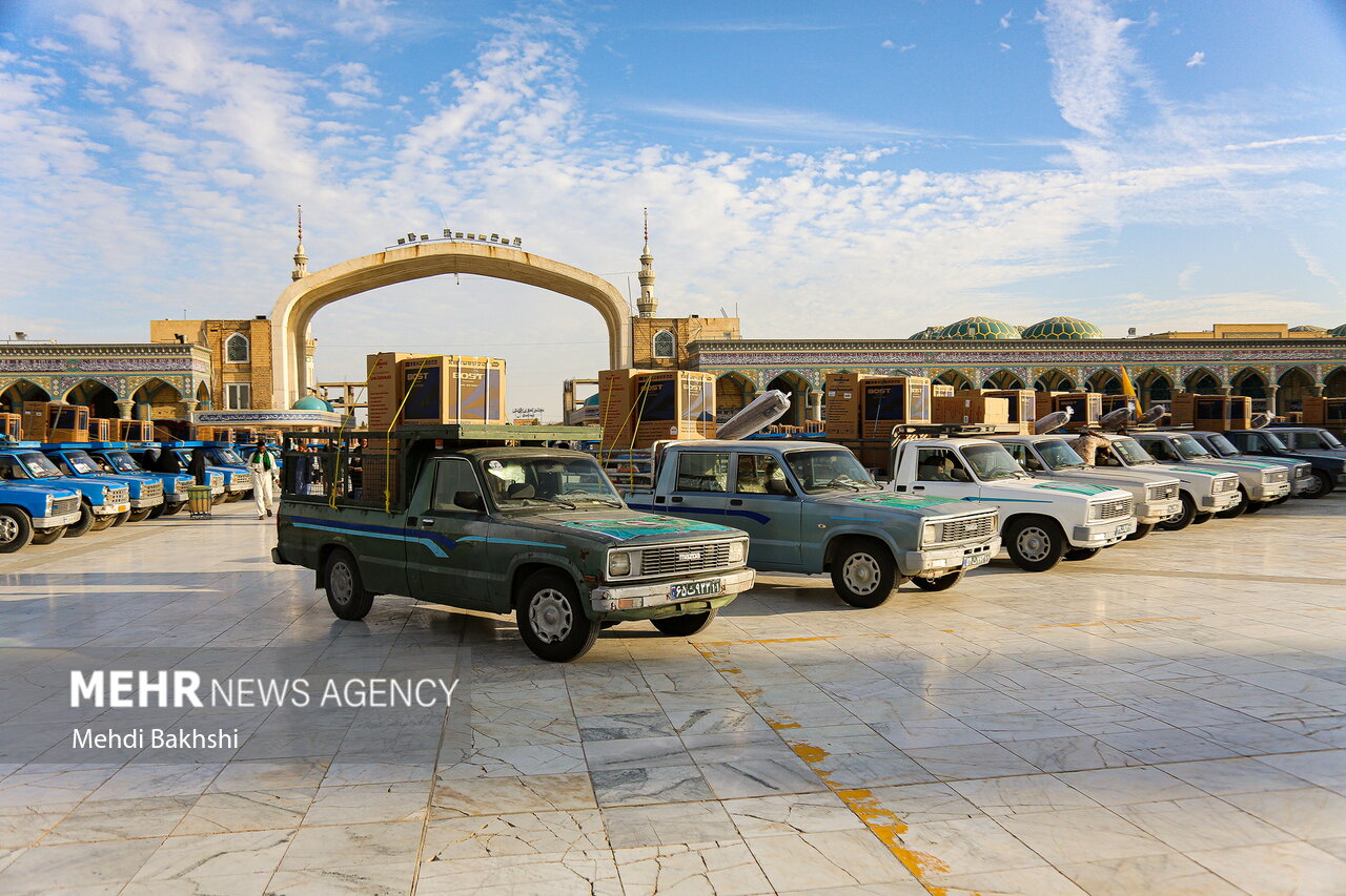 رزمایش اهدای 600 سری جهیزیه به نوعروسان در مسجد مقدس جمکران
