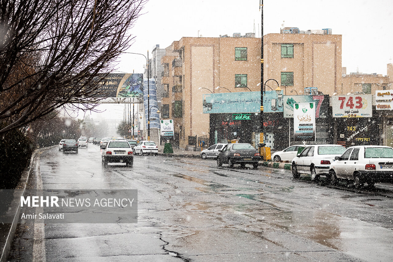 بارش برف بعد از 10 سال در سمنان