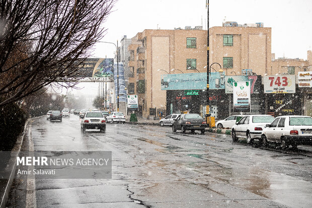 بارش برف بعد از 10 سال در سمنان