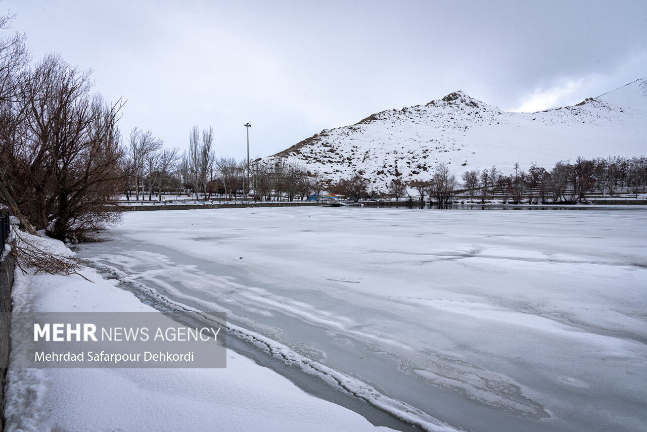 طبیعت زمستانی گرداب بن