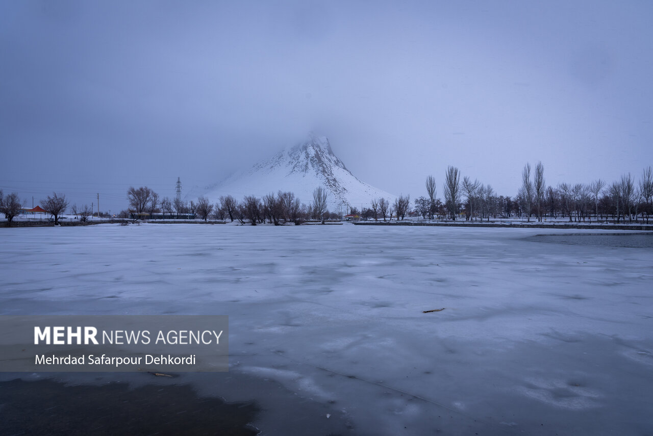 طبیعت زمستانی گرداب بن