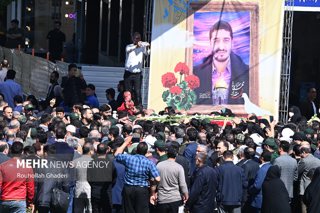 تشییع باشکوه شهید «مقداد مهقانی» در گرگان