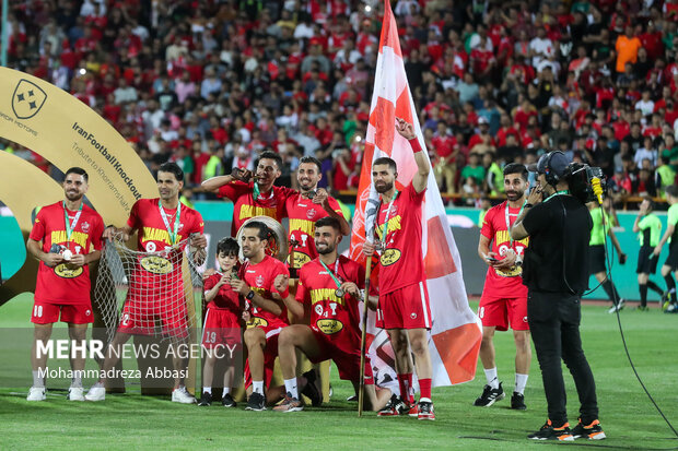 جشن قهرمانی پرسپولیس در جام حذفی فوتبال ایران