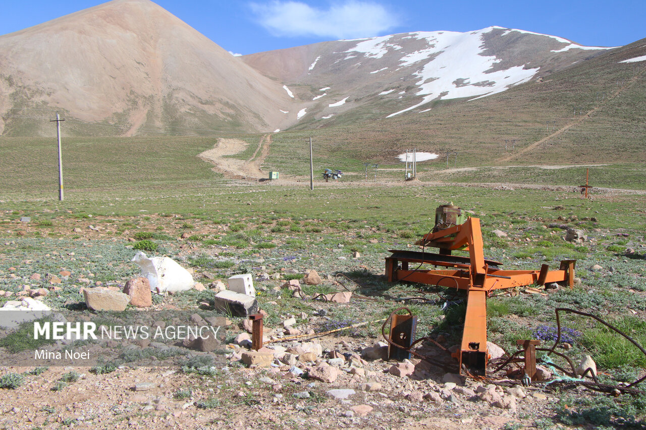 بازدید خبرنگاران از پیست اسکی سهند